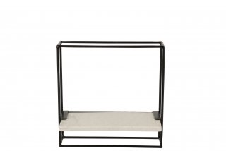 Étagère murale design PEVA métal noir 1 étagère largeur 35 cm